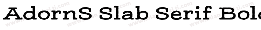 AdornS Slab Serif Bold字体转换
